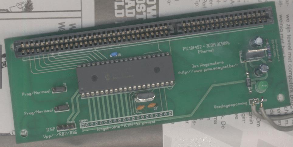 PCB with components